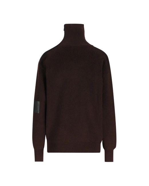 Loewe Black Zip-Up Wool Sweater