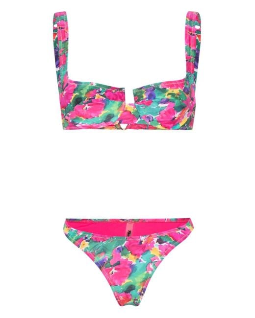 Reina Olga Pink Brigitte Underwired Bikini Set