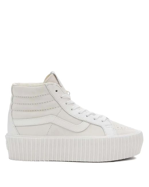 Vans White Sk8-Hi Reissue Sneakers