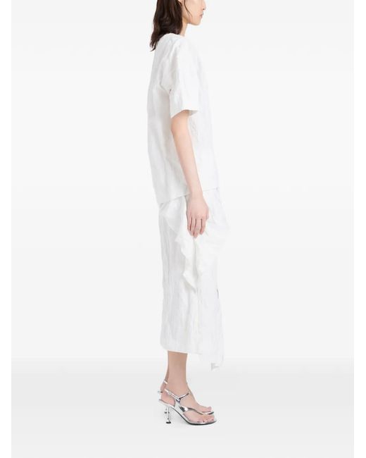 Proenza Schouler White Hansly Textured Top