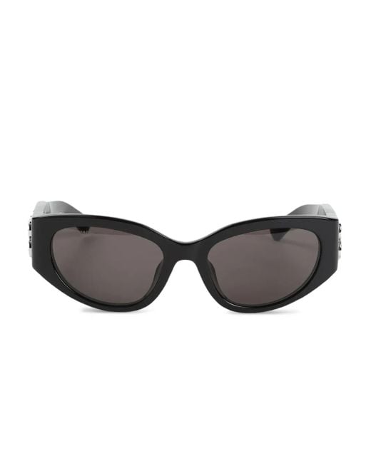 Balenciaga Gray Geometric-Frame Sunglasses