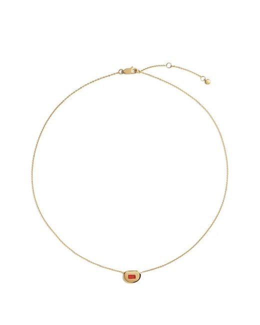 Monica Vinader White Gemdrop Onyx Necklace