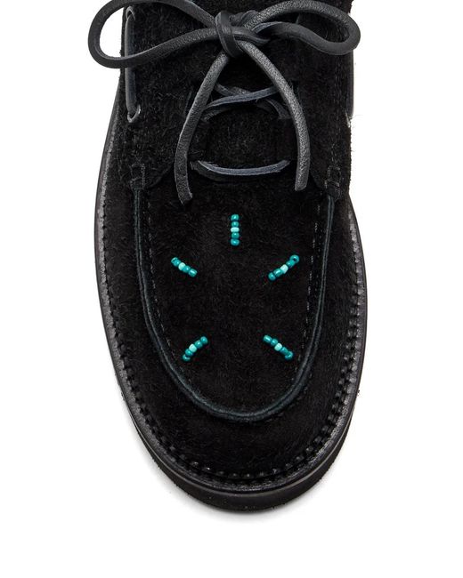 Collegium Black Chaussures Bateau Pillar Taos À Perles for men