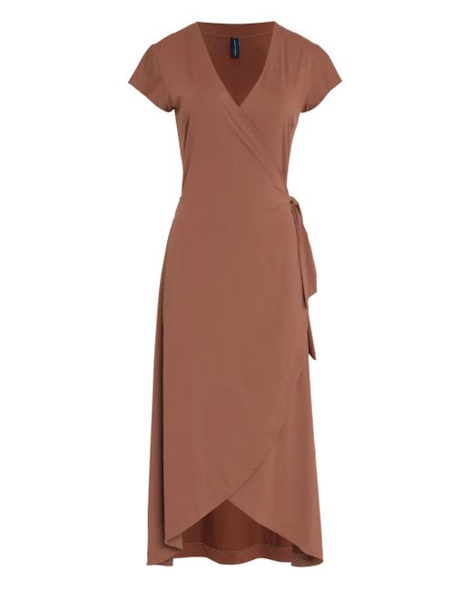 Lygia & Nanny Falcão ショートスリーブ ラップドレス Brown