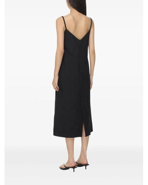 Studio Nicholson Black Slip Midi Dress