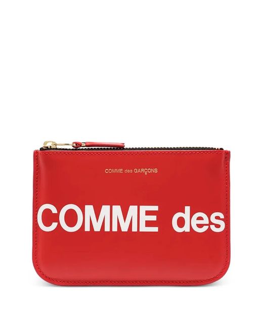 Comme des Garçons Red Logo Leather Wallet