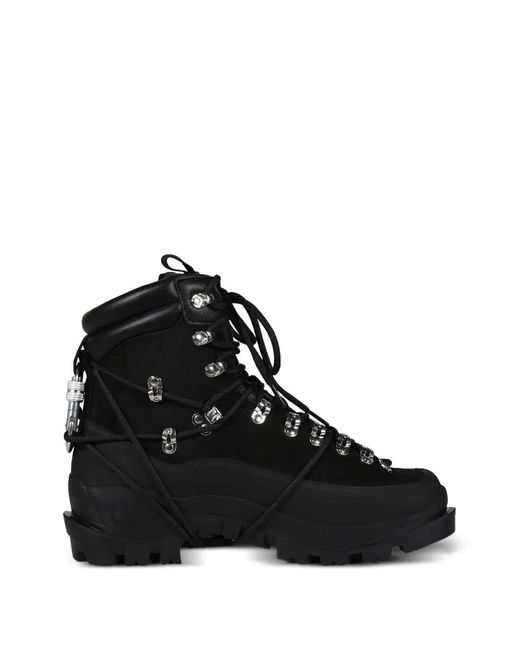 HELIOT EMIL Black Carabiner-Detail Boots for men