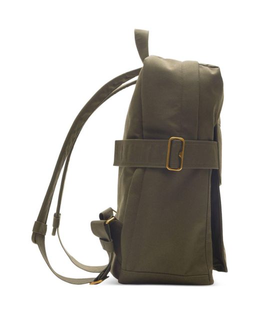 Burberry Green Buckled Zipped Backpack for men