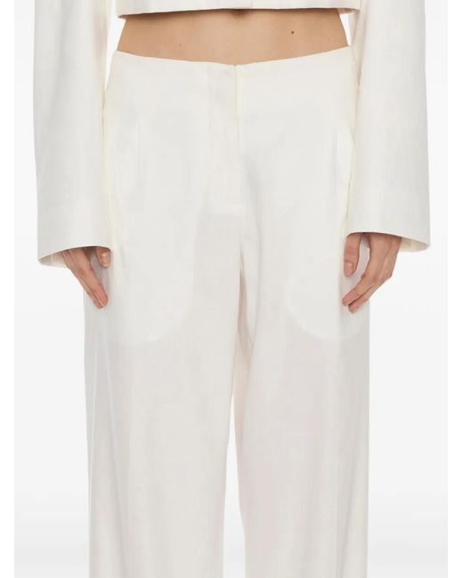 Christopher Esber White Redux Palazzo Pants