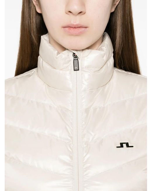 J.Lindeberg White Lara Light Down Gilet