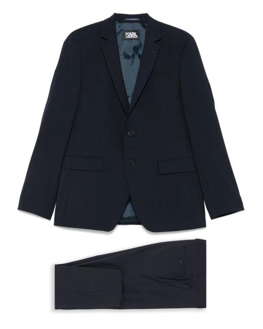 メンズ Karl Lagerfeld シングルスーツ Blue