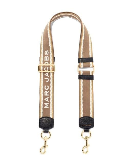 Marc Jacobs White The Strap Taschenriemen Mit Logo