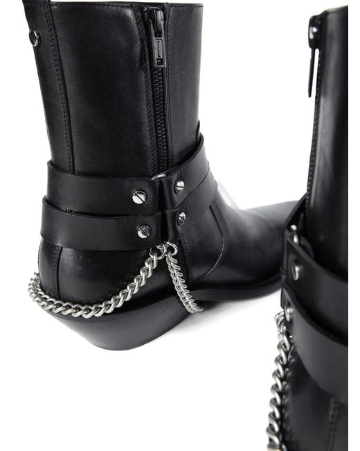Ann Demeulemeester レディース ブラック Kiril Santiago レザーブーツ 