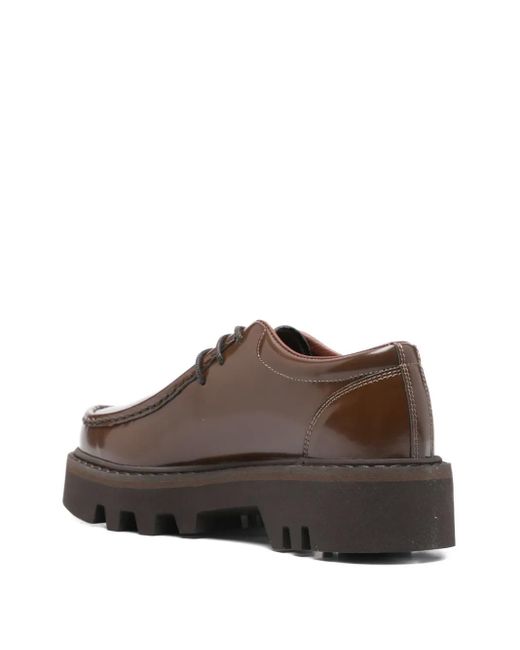 Sofie D'Hoore Brown Leather Derby Shoes
