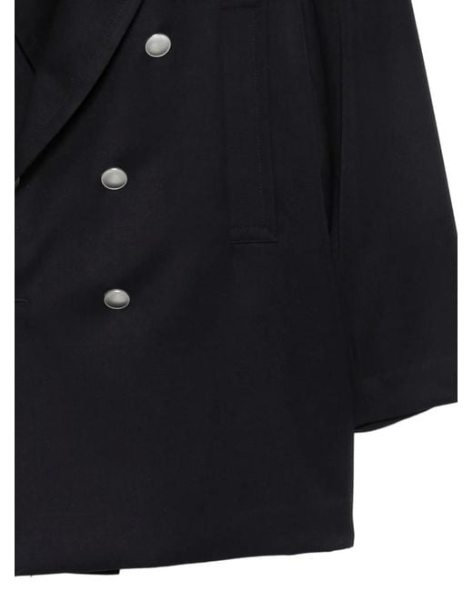 Barena Blue Double-Breasted Peaked-Lapel Jacket