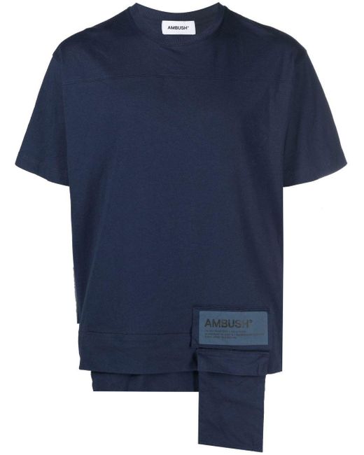 Camiseta con bolsillo en la cintura Ambush de hombre de color Blue