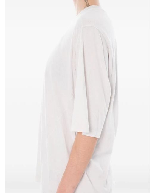 Rick Owens White T-Shirt Walrus