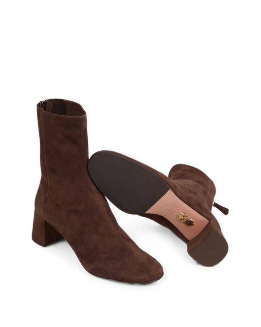 Aquazzura Brown Saint Honore Booties 50