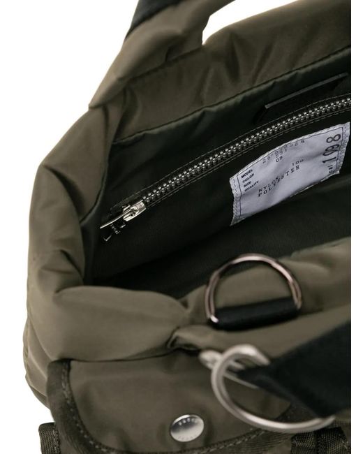 Sacai Multi-Pocket Tote Bag in Black | Lyst