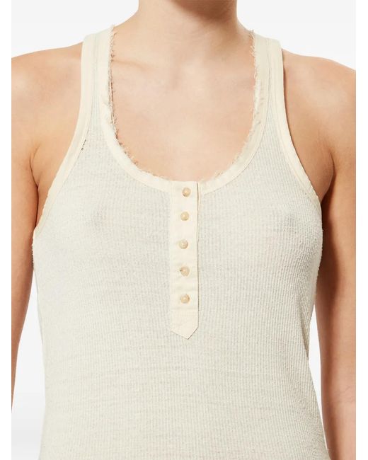 Isabel Marant White Helma Silk Top