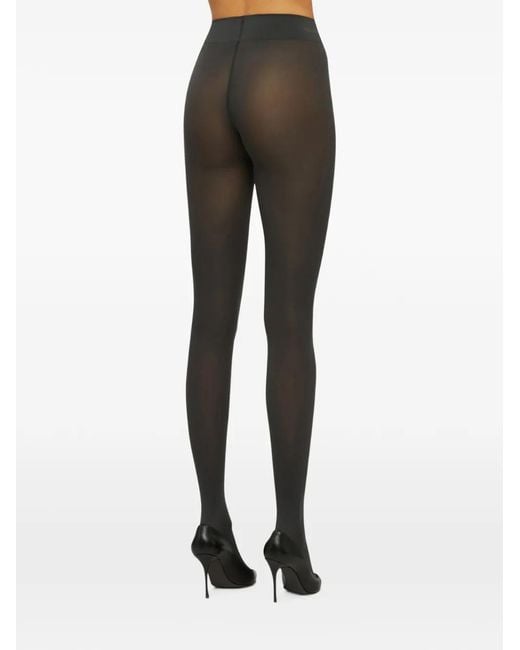 Wolford Gray Velvet De Luxe 66 Tights