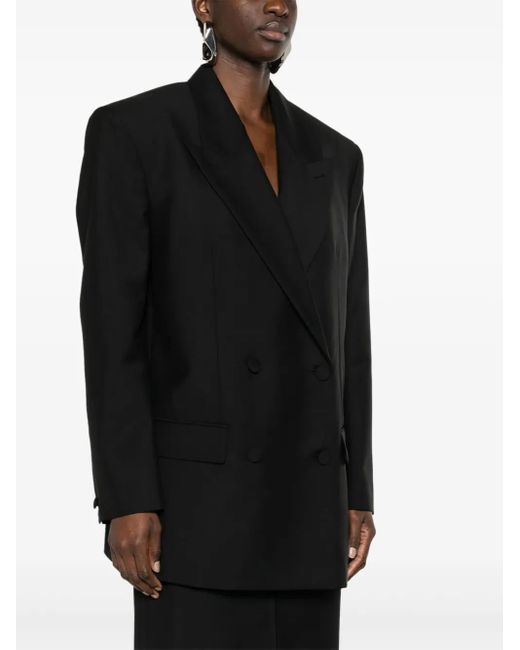 Givenchy Black Wool Blend Oversize Blazer