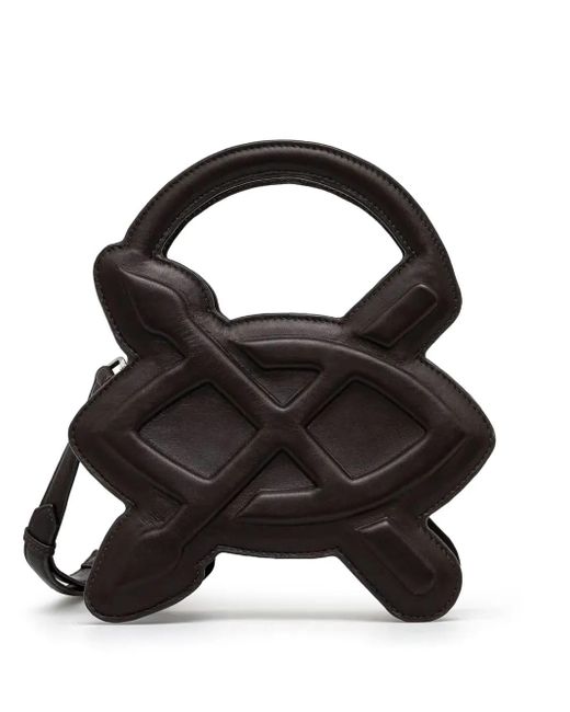 Daily Paper Black Cimbia Shield Cross Body Bag