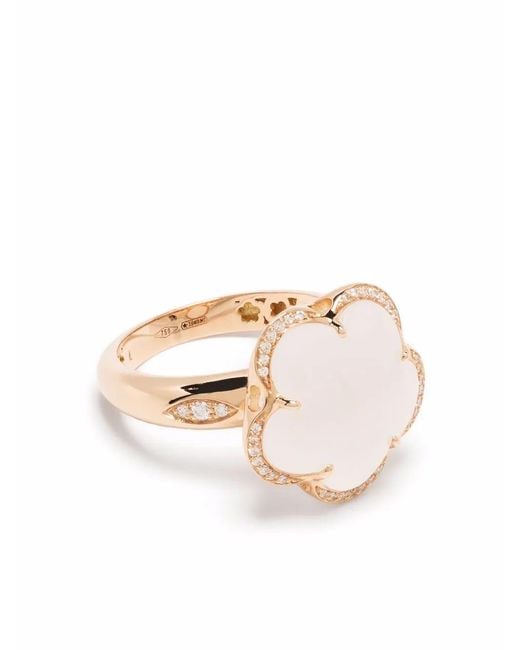 Pasquale Bruni White 18Kt Rose Bon Ton Quartz And Diamond Ring