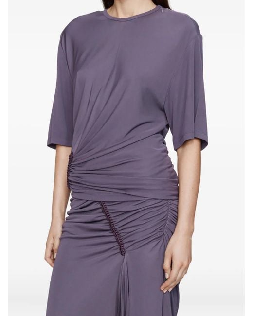 Christopher Esber Purple Shibari Jersey Maxi Skirt