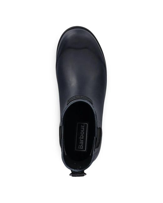 Barbour Blue Elasticated Ankle Boots for men