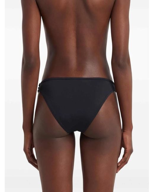 Coperni Black Logo-Appliqué Bikini Bottoms