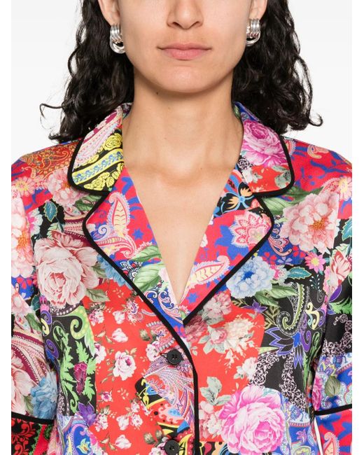 Nissa White Printed Shirt
