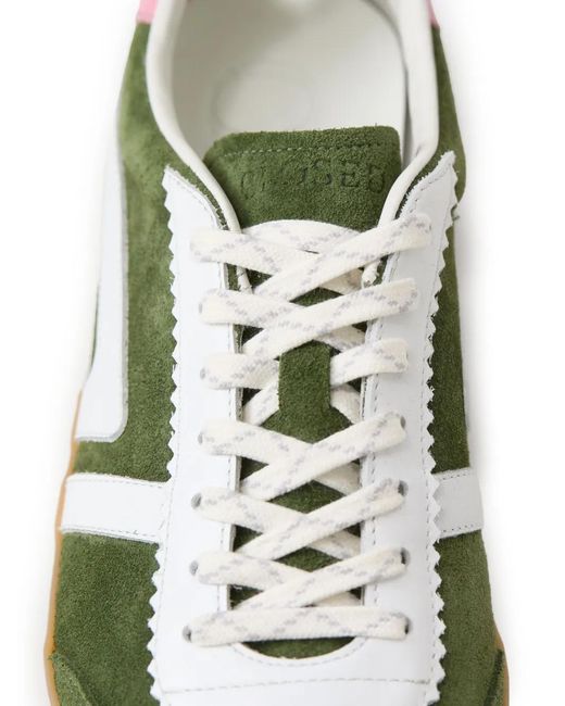 Baskets En Daim Closed en coloris Green