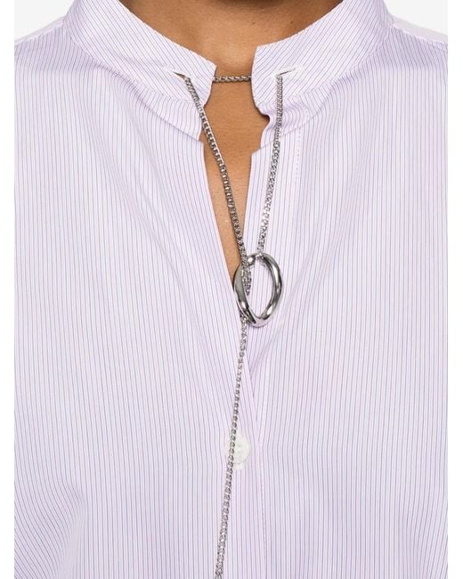Seafarer White Chemise Liona À Rayures