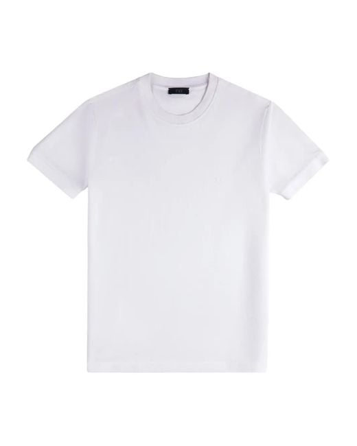 Fay White Piquet Short-Sleeves T-Shirt for men