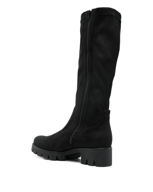 Gabor Black Zip Knee-High Boots