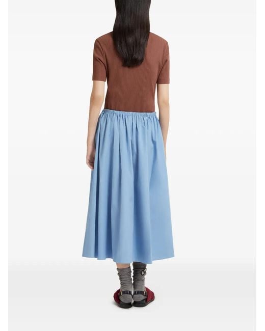 Marni Blue Drawstring Skirt