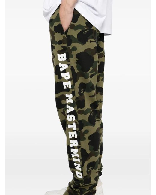 Mastermind Japan Green X A Bathing Ape Trousers for men