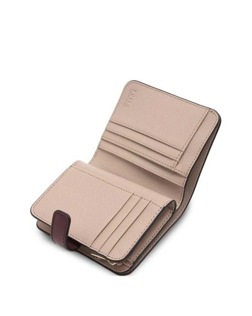 Furla Purple Camelia Grained-Leather Wallet