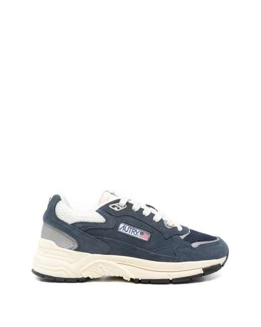 Autry Blue Hyperway Low Suede/Mesh