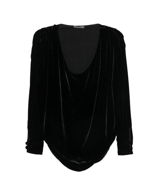 The Row Black Esteban Blouse