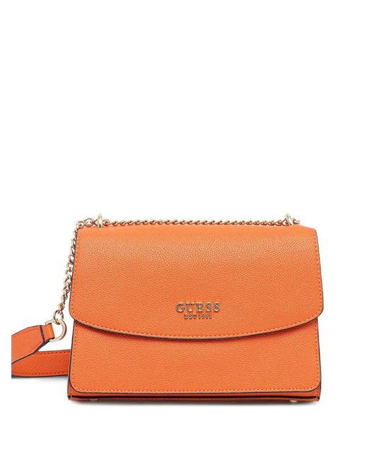 Guess Orange Sac À Bandoulière À Logo