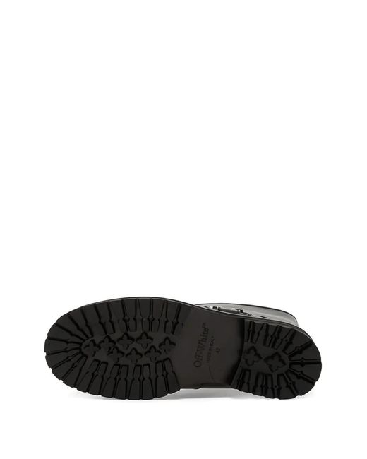 Off-White c/o Virgil Abloh Black Buckle Off Track Boots for men