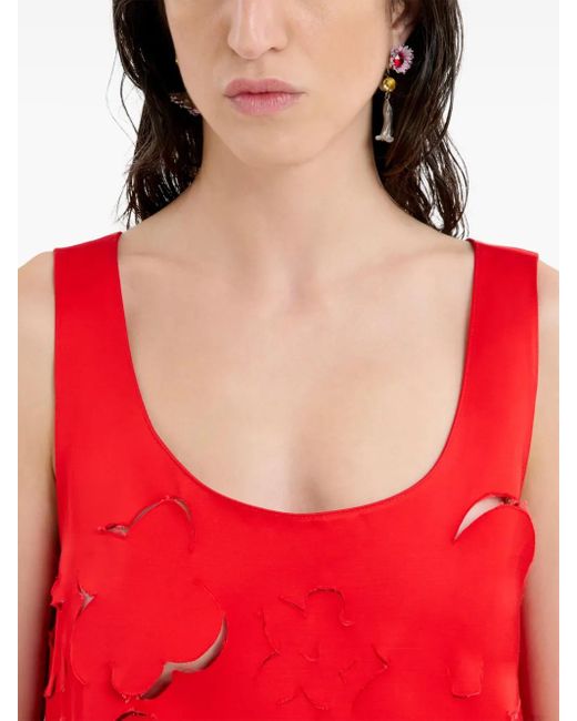 Marni Red Short Dress