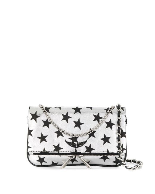 Zadig & Voltaire Rock Nano Circus Star Print Clutch Bag in Zadig & Voltaire Rock Nano Circus Star Print Clutch Bag in