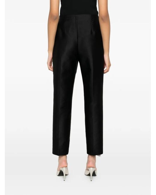 Roland Mouret Black Side-Zip Trousers