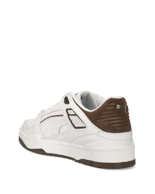 PUMA White Panelled Sneakers