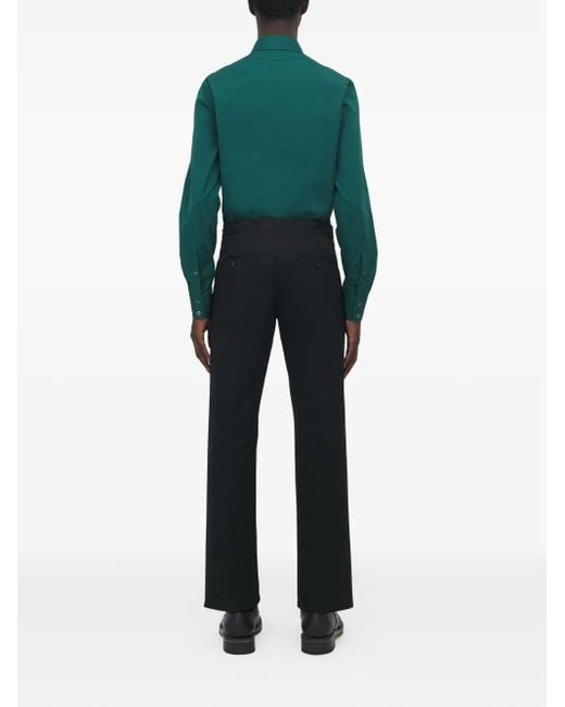 McQueen Broek Met Gespsluiting in het Blue voor heren