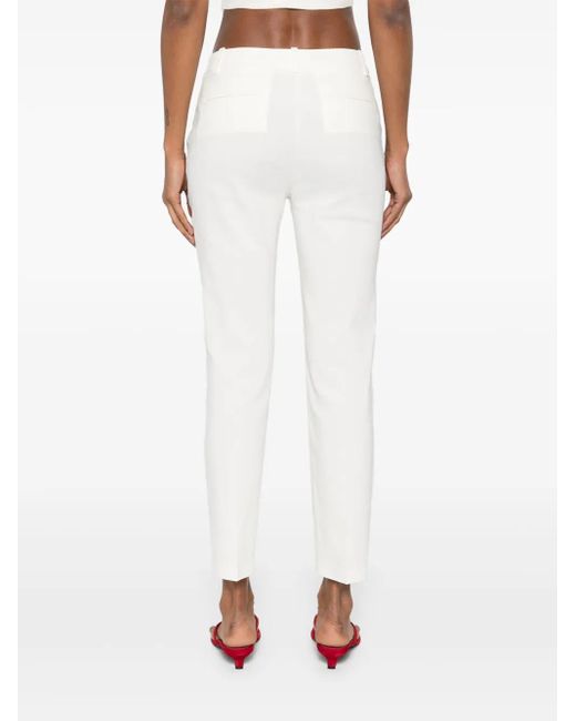 Pinko White Bello Trousers
