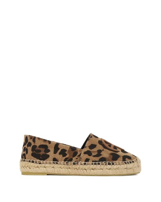Anine Bing Brown Paloma Leopard-Print Espadrilles